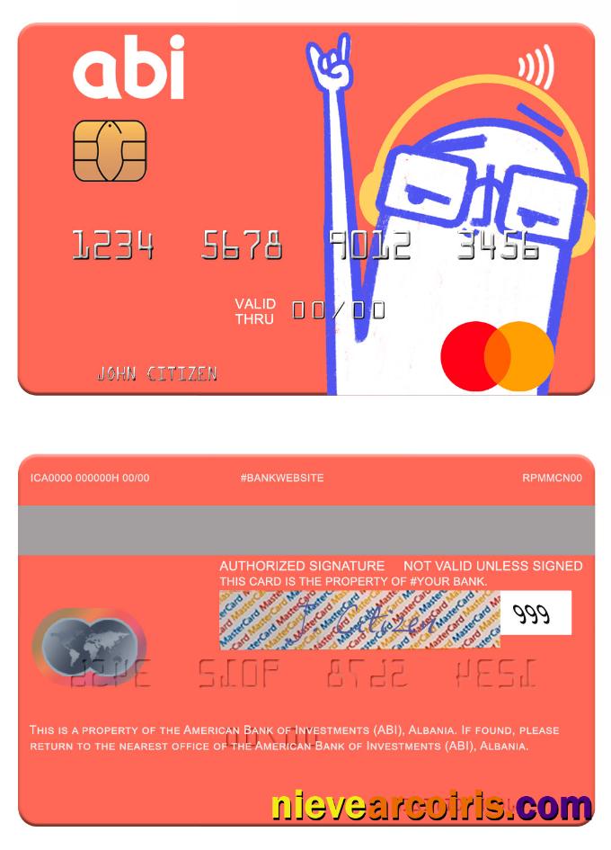 Albania American Bank of Investments (ABI) mastercard